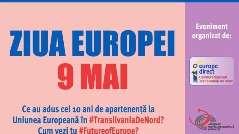 Ziua Europei la Cluj-Napoca va fi despre #10aniROînUE şi #FutureofEurope