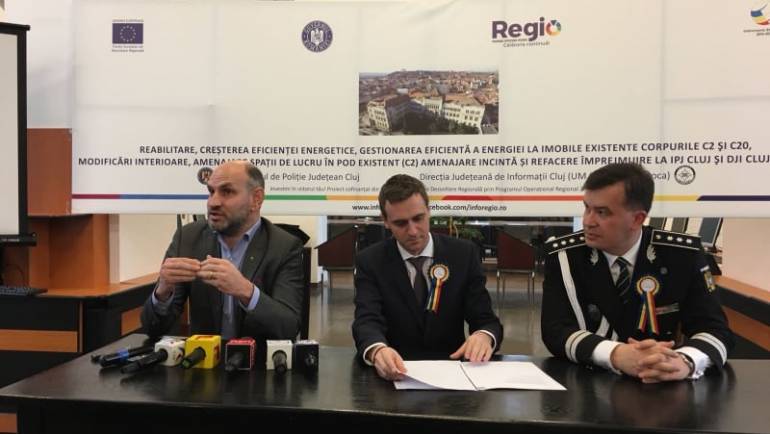 Sediile IPJ Cluj și DJI Cluj, mai eficiente energetic prin REGIO 2014-2020